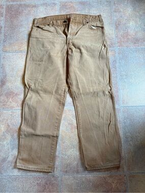 Dickies Men's Tan Straight-Leg Chinos